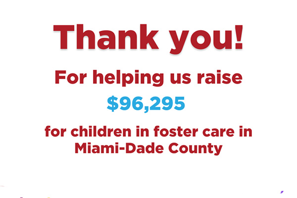 Thank you! This Give Miami Day, Voices For Children Foundation Raised $96,295!