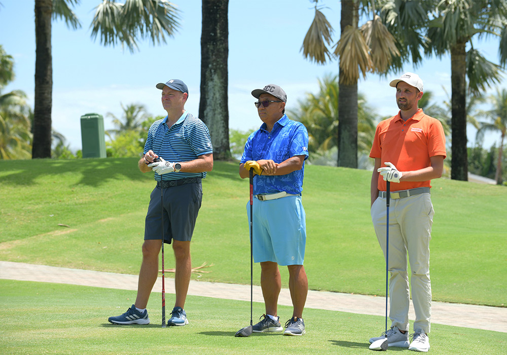 Voices For Children 2022 Golf Tournament:  Cliff Kling, Daniel Liu, Brad Melmsten