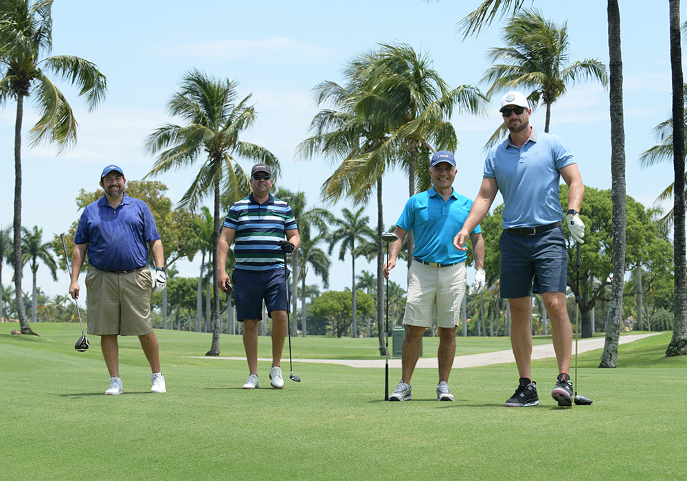 Voices For Children 2022 Golf Tournament: Keller Foursome: Ezequiel Conil, Jose Delgado, Andres Baquerizo, Jordan Becker