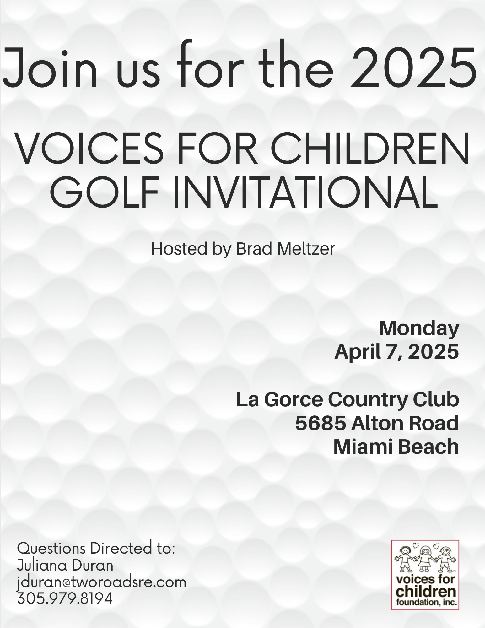 Golf Invitational 2025 Save the Date