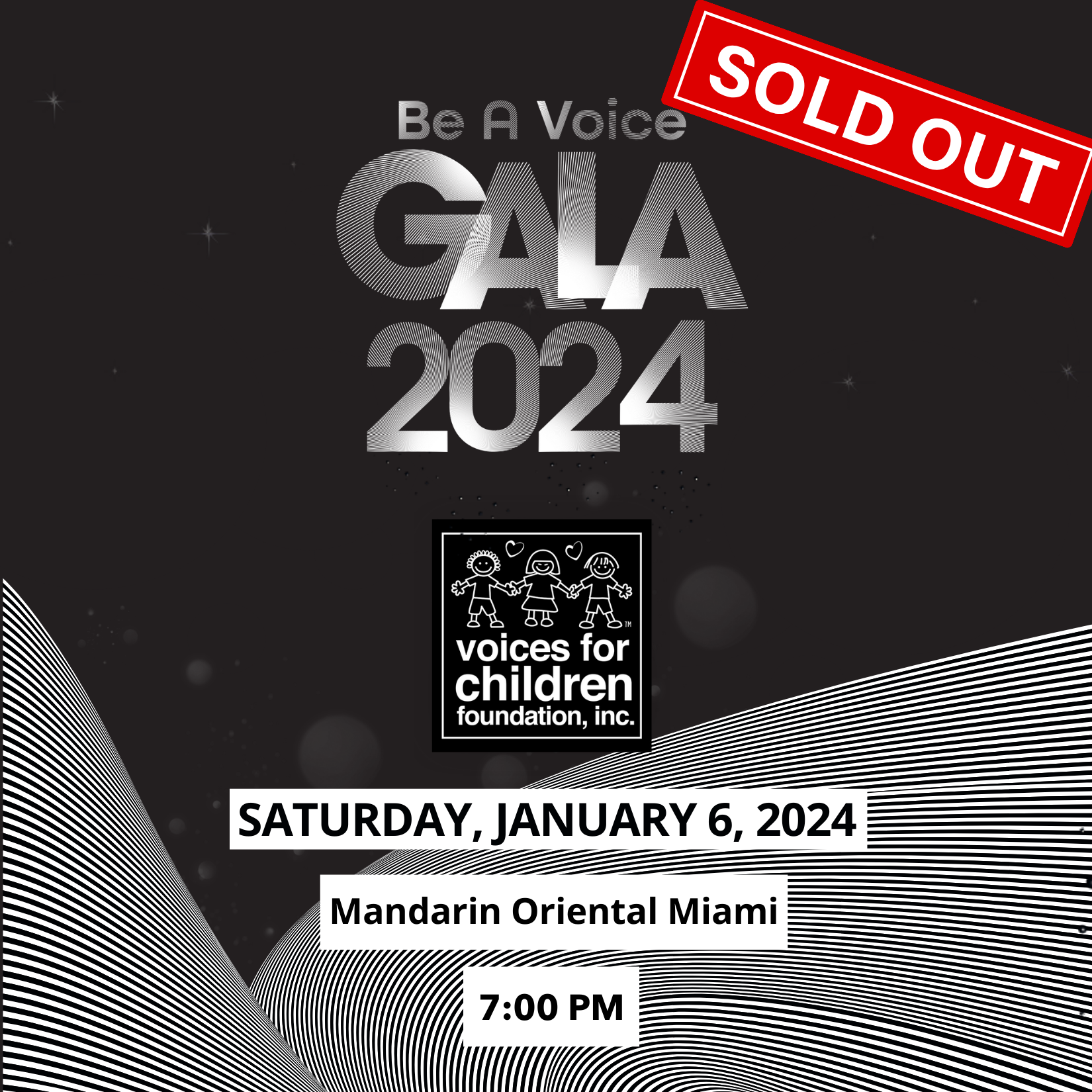 January 2024 Be A Voice Gala has sold out. 