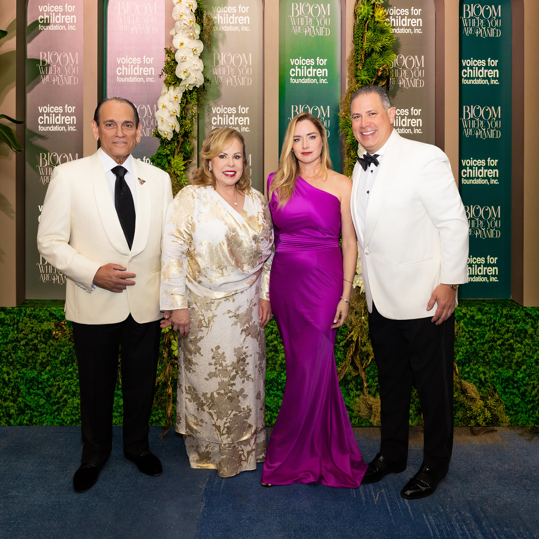VFC Gala Co Chairs Henry and Nilda Torres and Jennifer and Vince Castro at the 2026 Be A Voice Gala