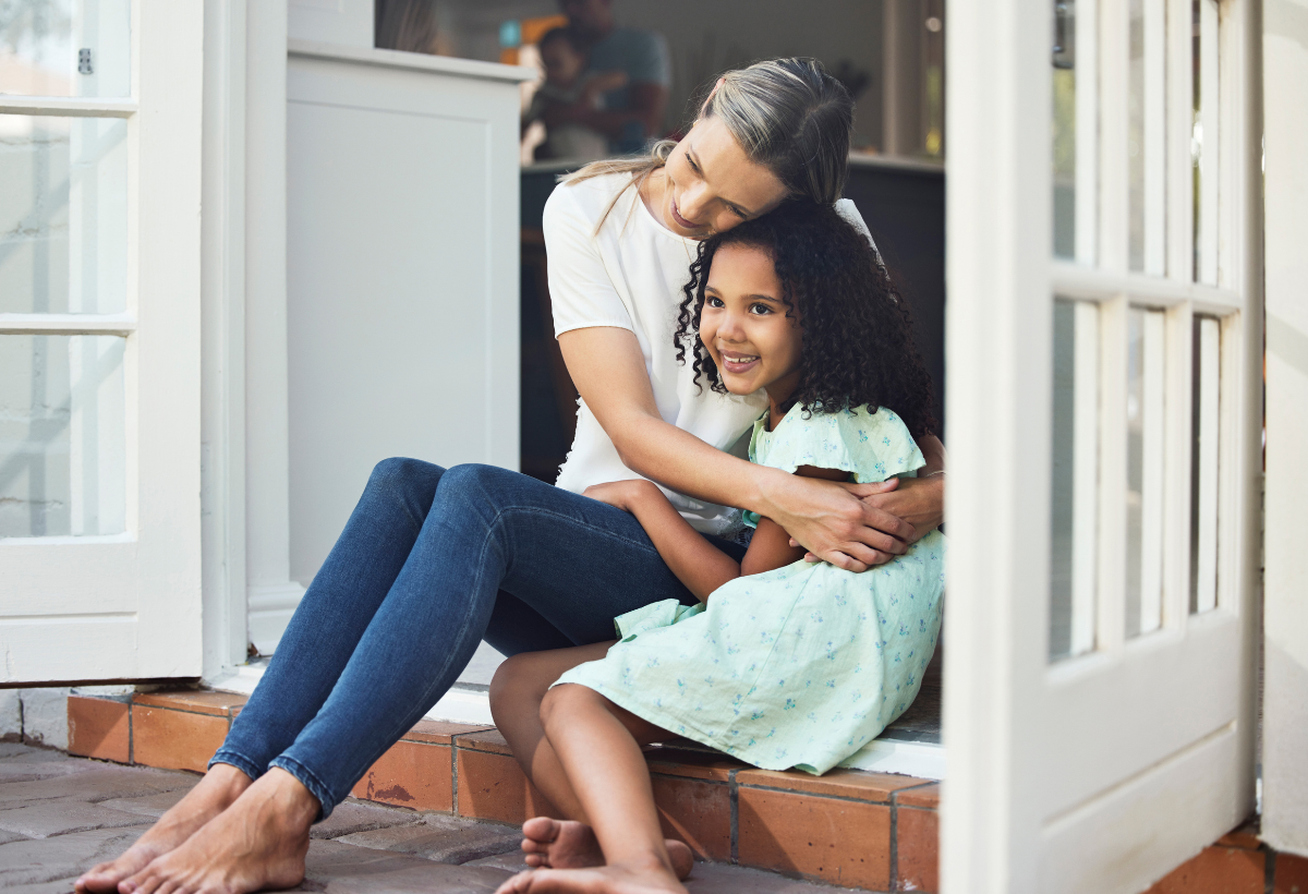 Foster mother with child