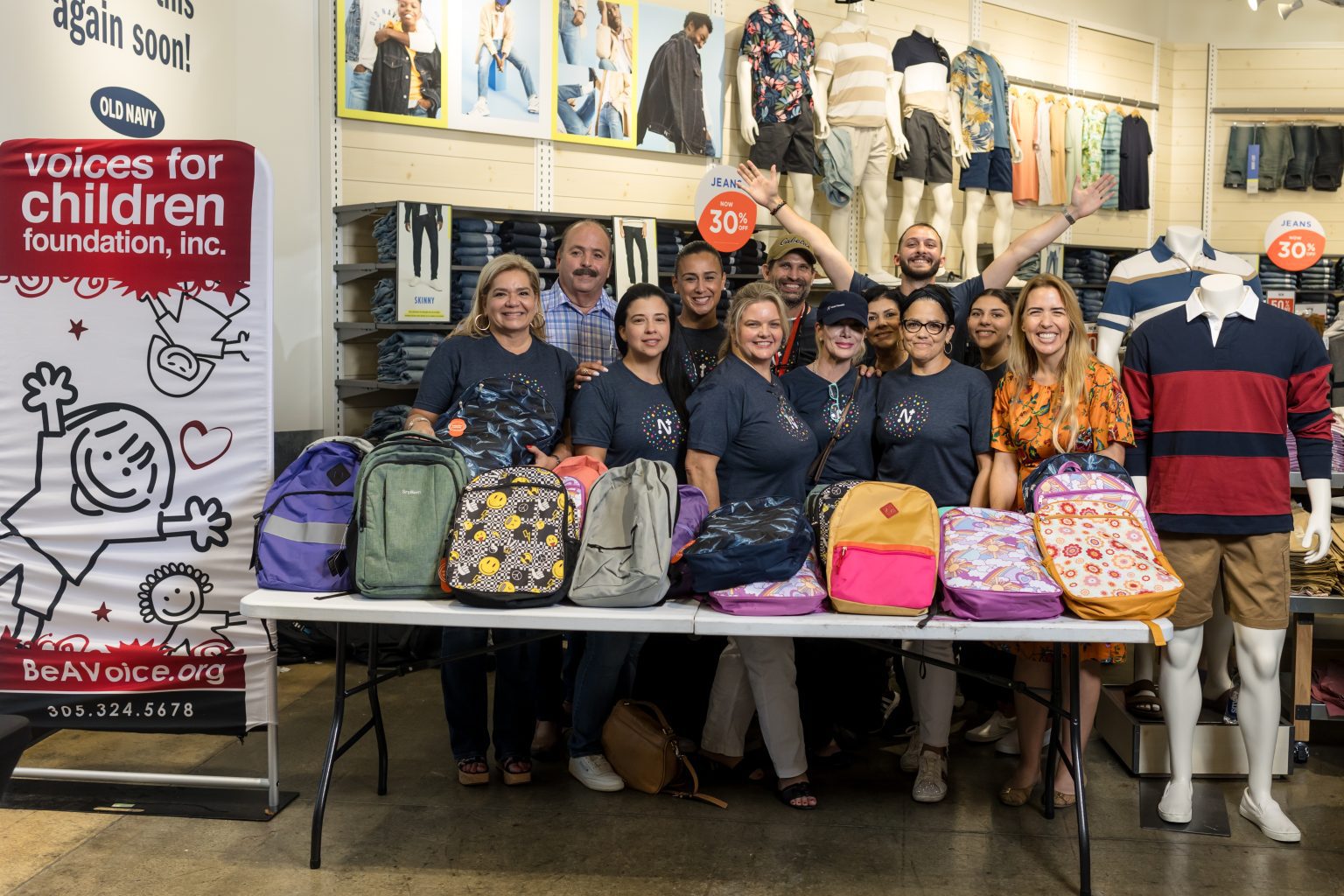 Voices for Children and Nomi Health Provide Clothing and School Supplies to Children in Foster Care Ahead of 2023-2024 School Year